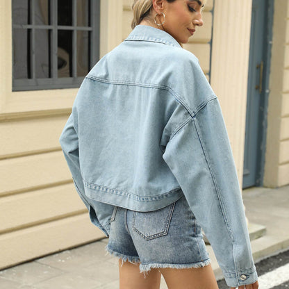 Long Sleeve Top Loose Fit with Rivet Design