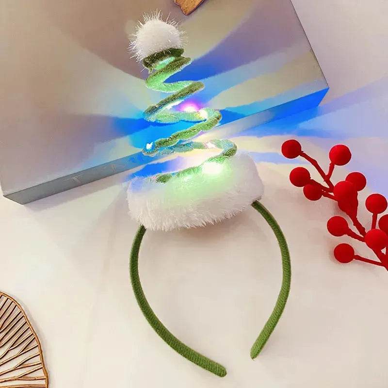 Christmas With Light Headband Snowflake Women's