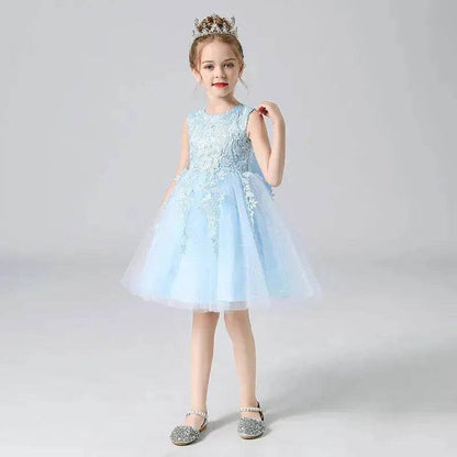 Formal Dress Fashionable Vest Princess Dress Girl Catwalk Show Clothing Birthday dress for Kids