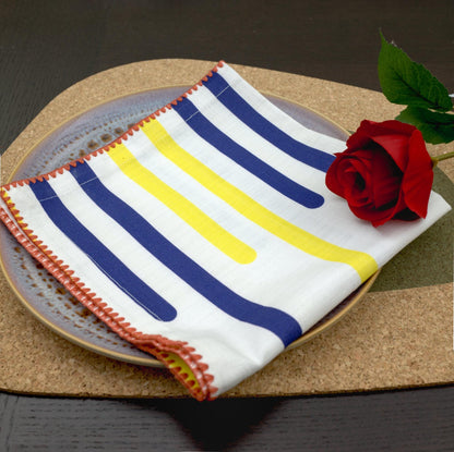 Yellow Piano: Premium Cotton Napkins