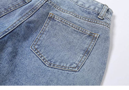 Women Street style Ripped Denim Jeans Pant Low rise