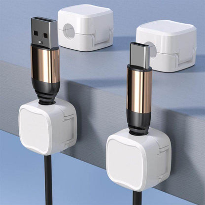 Under  Desk Cable Management System Wire Magnetic Cable Organizer