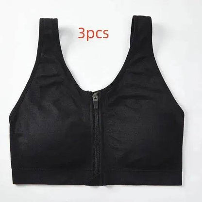 Front Zipper Sports Bra Shockproof High Strength Bra high impact sports bra