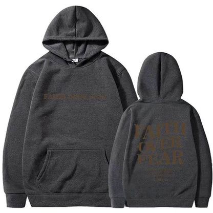 Nouveau sweat à capuche unisexe Faith Fear imprimé