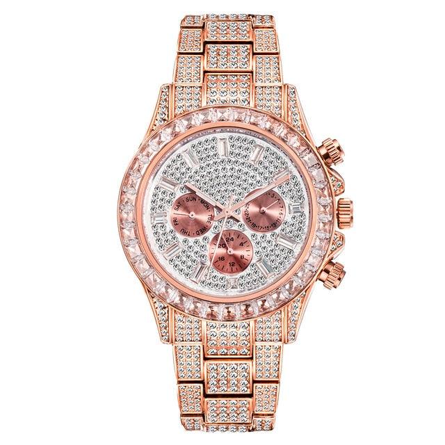 Rainbow Diamond Quartz Watch