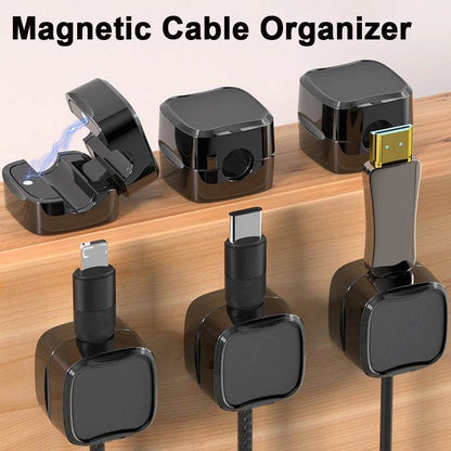 Under  Desk Cable Management System Wire Magnetic Cable Organizer