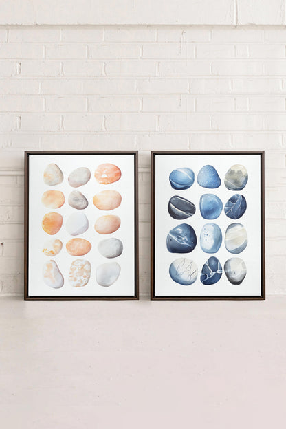 DUO DE JOYAUX DU LITTORAL (2 Œuvres sur toile tendue)