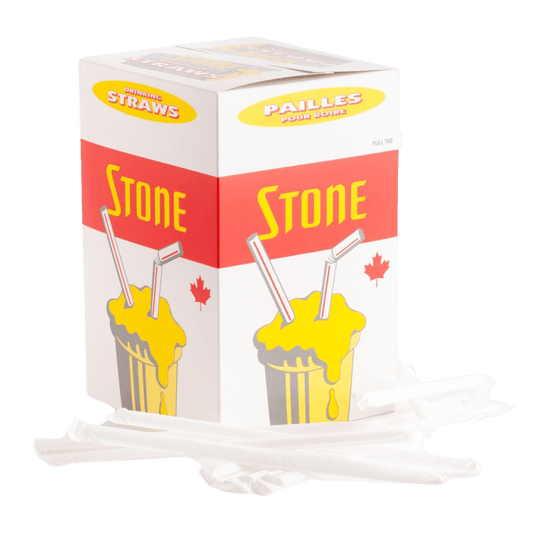 8" Individually Wrapped Flex Milkshake Straws