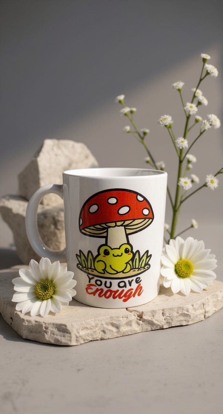 Mug Champignon "Tu es Suffisant"