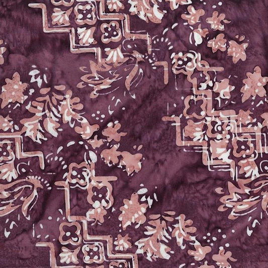 Banyan Batiks - Intaglio - Pink Hibiscus 80304-84