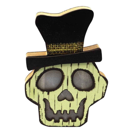 Creative Halloween Wooden Pumpkin Lamp – LED Pumpkin Light Halloween Decoration