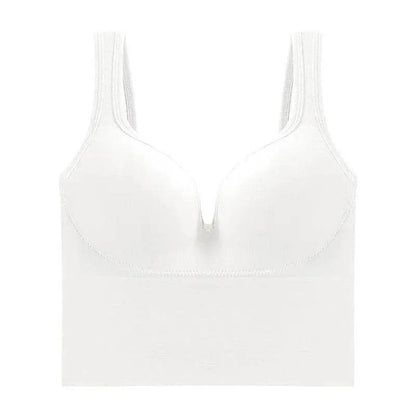 Acheter un débardeur avec soutien-gorge push-up intégré Débardeur caraco Soutien-gorge haut tendance