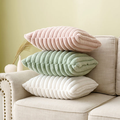 Modern Striped Pillow Cover – Polyester Sofa Cushion Case for Living Room & Bedroom