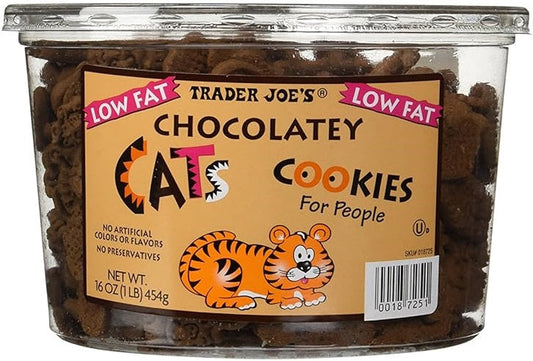 Biscuits en forme de chats au chocolat Trader Joe's pour les humains, 454g