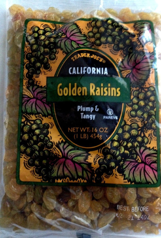 Raisins Dorés de Californie Trader Joe's, 454g