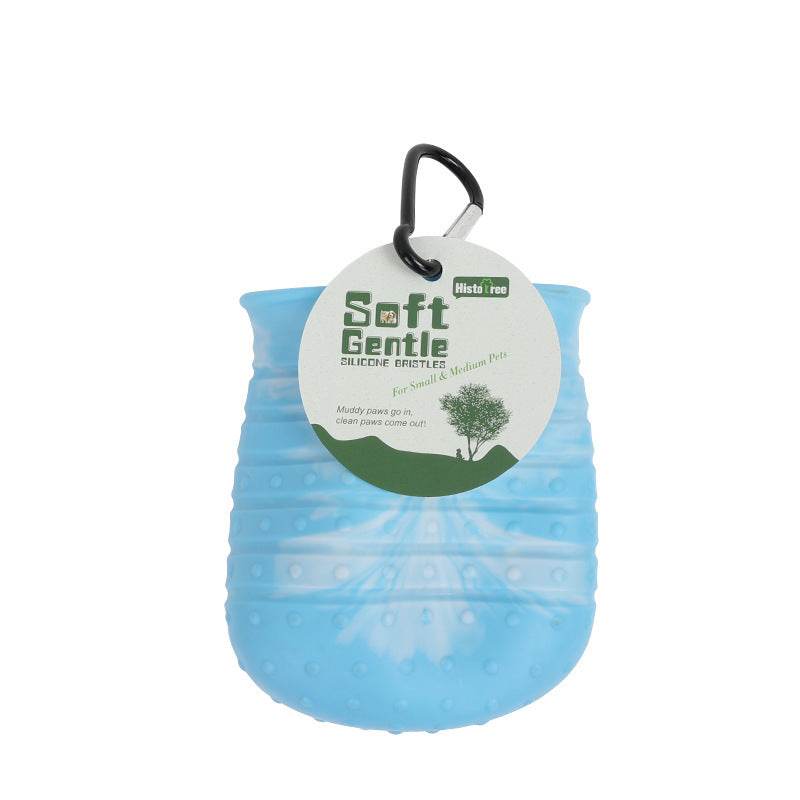 2 en 1 Nettoyeur de Pattes pour Chien Tasse Douce Brosse de Lavage Portable pour Pattes de Chien Seau de Nettoyage de Pattes pour Animaux de Compagnie Produits pour Animaux de Compagnie
