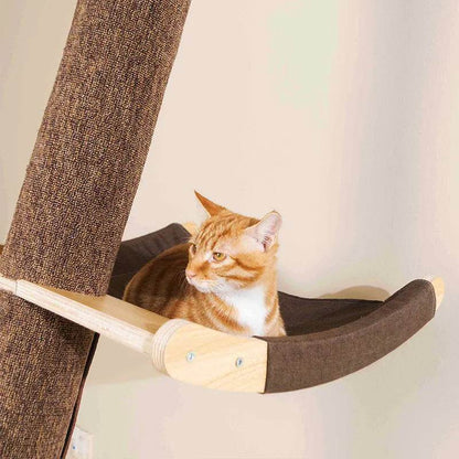 Cadre d'escalade pour grand chat en bois massif Litière pour chat Arbre à chat Étagère à chat simple