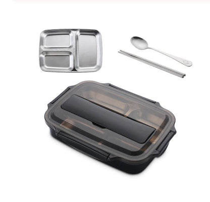 Stainless Steel Insulated Kids Bento Lunch Box with Cutlery