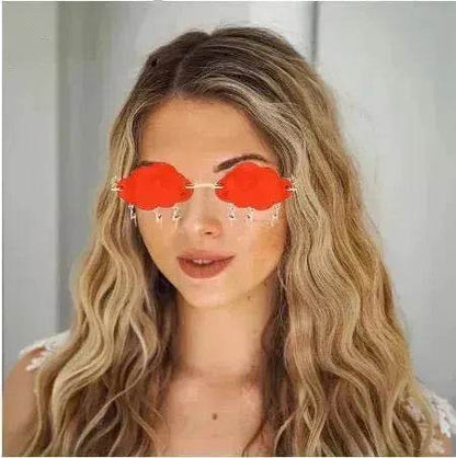 Fashion Trend Cloud Chain Polarized Sunglasses for Women