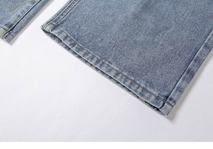 Women Street style Ripped Denim Jeans Pant Low rise