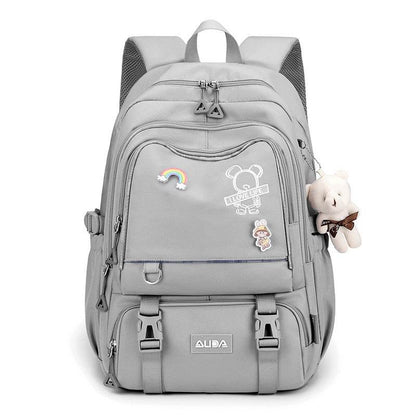 Large Capacity Lightweight Spine-protective Girls Backpack
