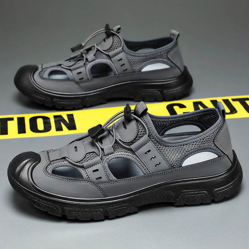 Summer Beach Hole Wading Rotating Button Sandals Men's Casual Shoes