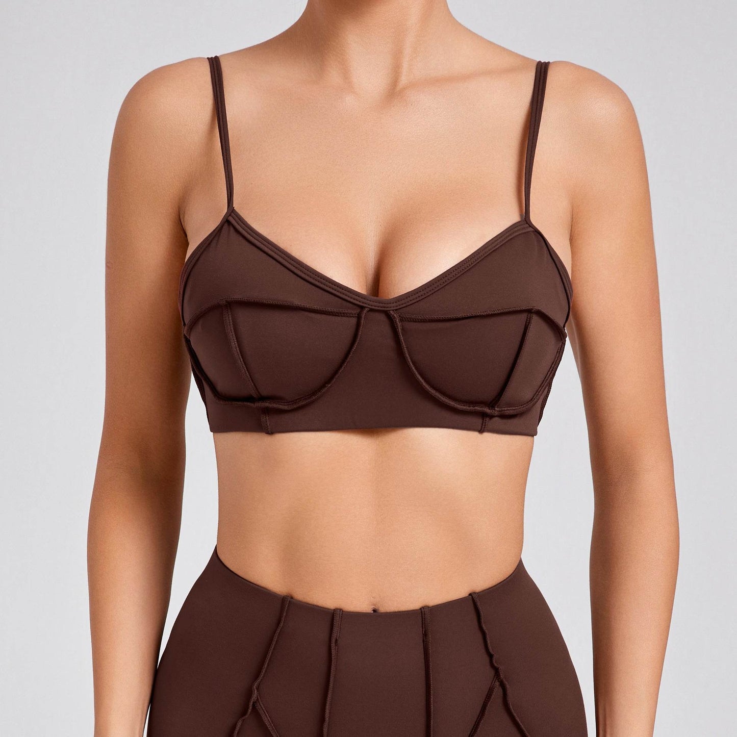 Soutien-gorge de sport maintien élevé pour la salle de sport, le yoga et l'exercice