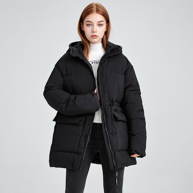 Women's Versatile Hooded Cotton-Padded Jacket