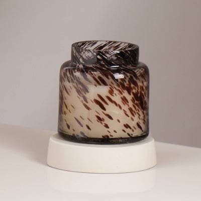 Splatter Pastel Glow Candle Elegant  Aromatic Wax Candle For Home  Office Long-Lasting Burn & Soothing Fragrance Perfect For Relaxation, DEcor  Gifting