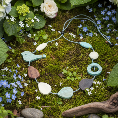 Wooden Bird Necklace