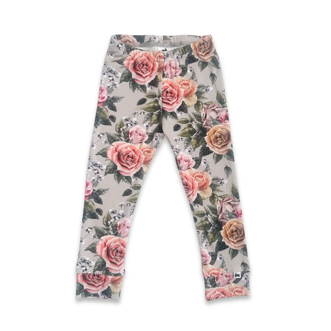 Kids’ Bamboo Leggings | Terracotta Rib