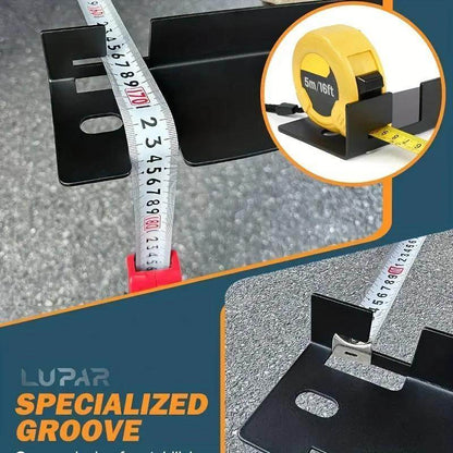 Heavy-duty Four-wheel Alignment Tool Pair, Upgraded Wheel Alignment Plate With Hanging Hole, Black And Silver