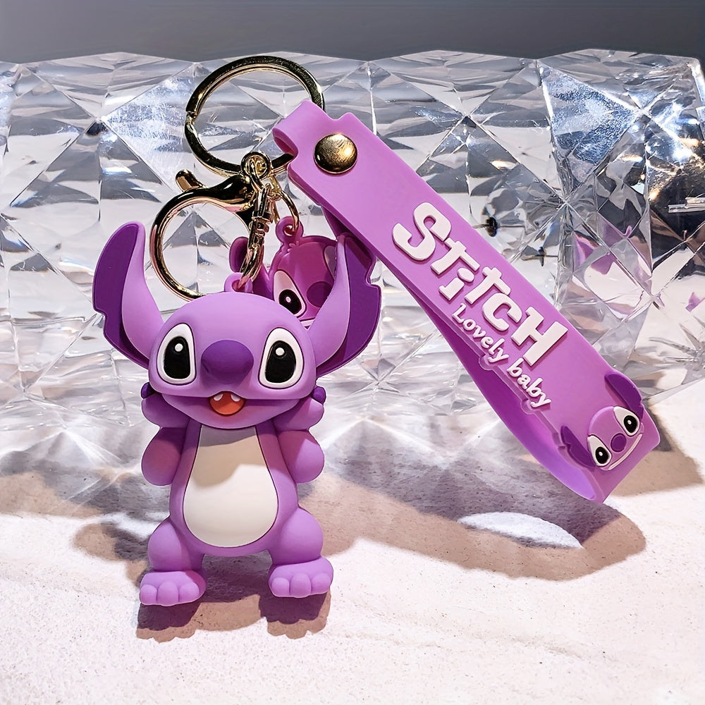 Disney Lilo & Stitch Accessories Keychain - 3 Adorable Styles with Durable Keyring & Car Charm - Perfect Gift Idea - Collectible Item - Ladies Keychains - Halloween Themed - UME Brand