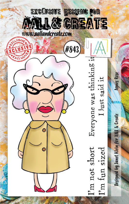 AALL et Create Set de tampons - 843 - Agnes Rose