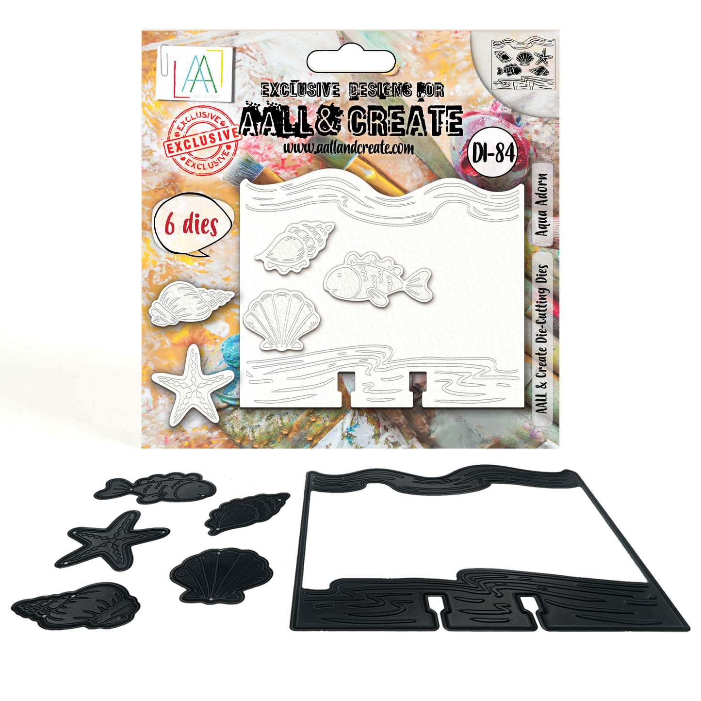 AALL and Create - Die-Cutting Die Set - Aqua Adorn