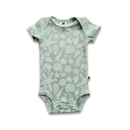 Bamboo Baby Short-Sleeved Onesie | Saltwater Floral