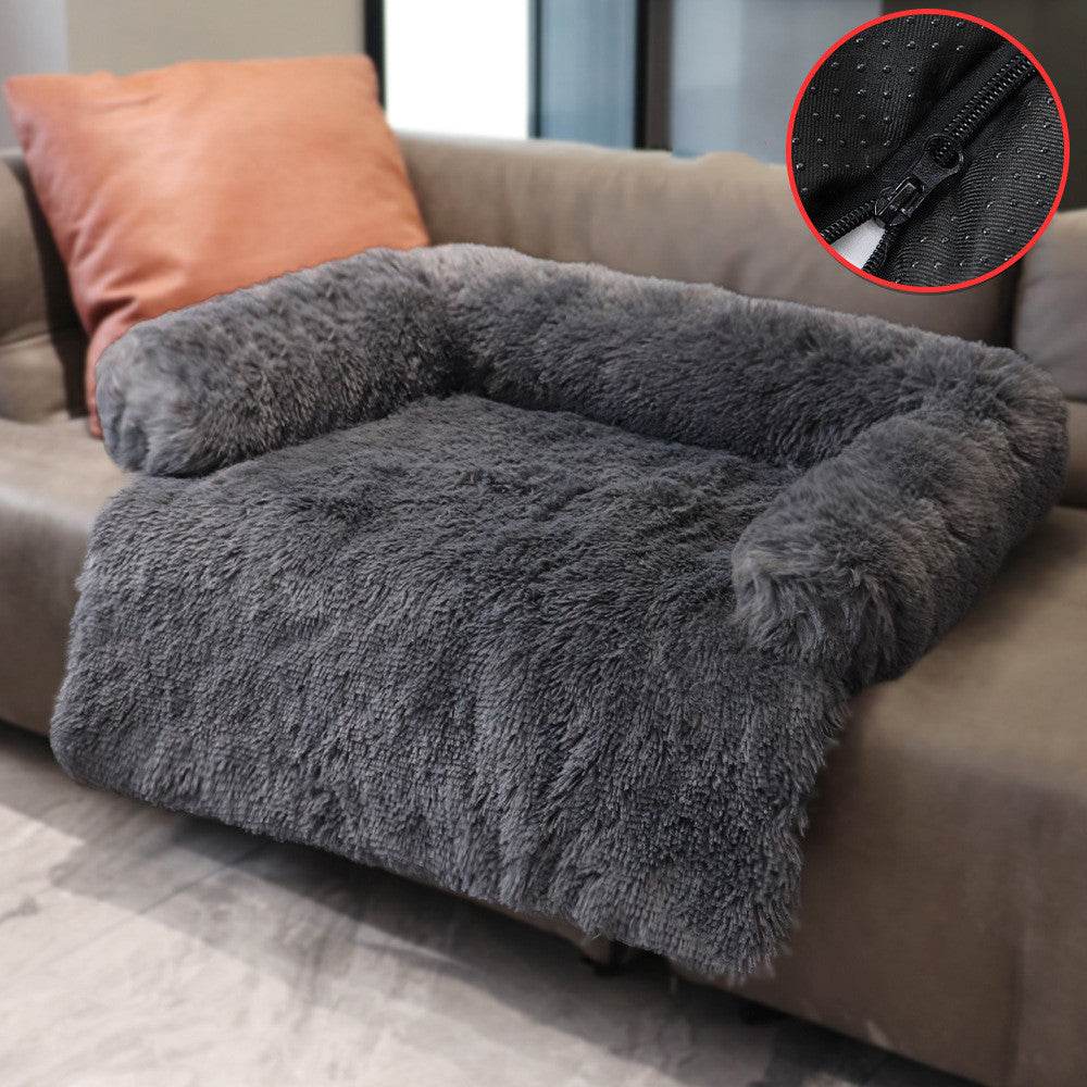 Tapis de lit amovible pour animaux de compagnie, canapé-lit pour chien, lit en peluche pour animaux de compagnie