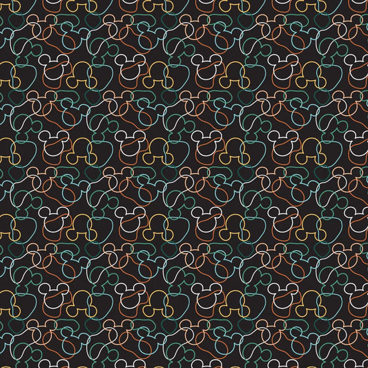 Mickey and Friends Happy Times - Mickey Abstract Squiggles