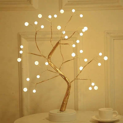 Led Copper Wire Light Bedroom Desk Table Light