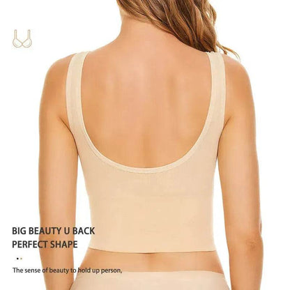 Acheter un débardeur avec soutien-gorge push-up intégré Débardeur caraco Soutien-gorge haut tendance