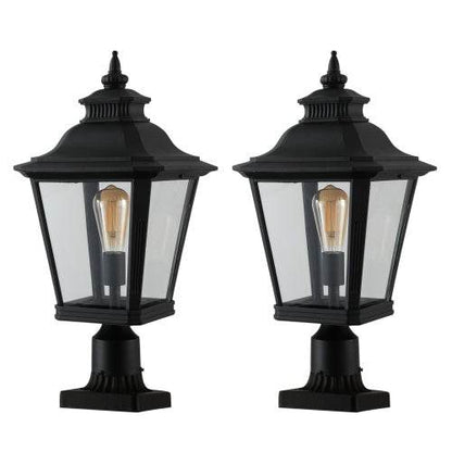 Outdoor Glass Pillar Headlights exterior decor Landscape Pathway Lighting