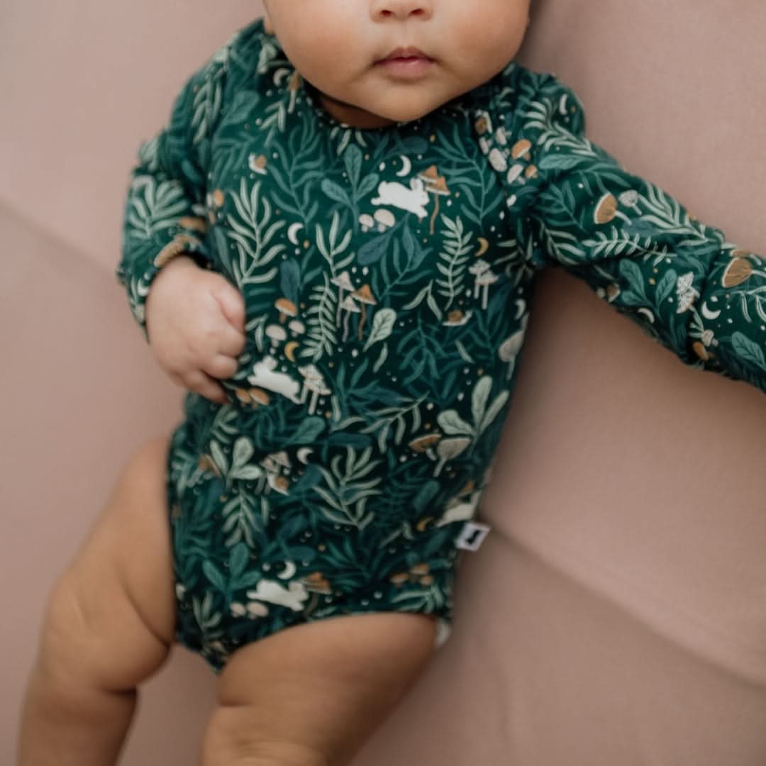 Bamboo Baby Long-Sleeved Onesie | Night Sky
