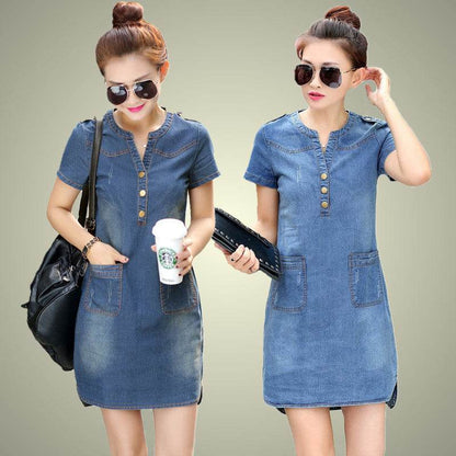 Casual  Denim Fashion Mini Jeans dress