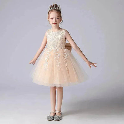 Formal Dress Fashionable Vest Princess Dress Girl Catwalk Show Clothing Birthday dress for Kids
