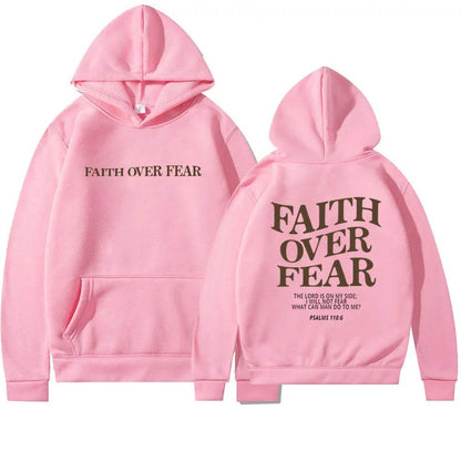Nouveau sweat à capuche unisexe Faith Fear imprimé