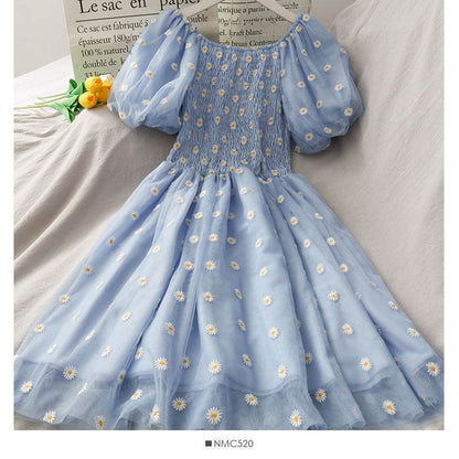 Robes Femme Eté Col en V Imprimé Floral Bohème Plage Vacances Mini Robe