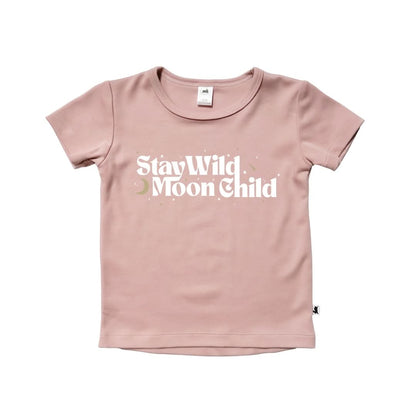 Baby/Kids' Bamboo Graphic T-Shirt | Planets In Black