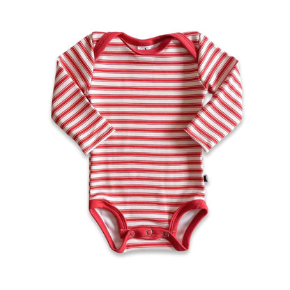 Baby Long-Sleeve Bamboo Onesie | Market Veggies