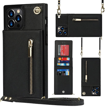 Samsung leather Crossbody Phone Case Card Holder Wallet leather case