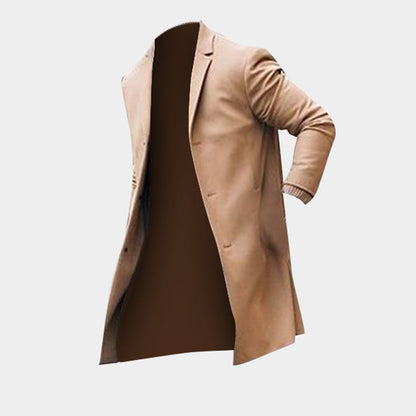 Men's Winter Long Trench Coat